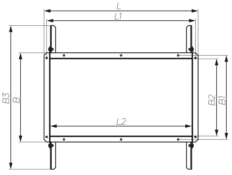 Vents BF AL 25 - Dimensions