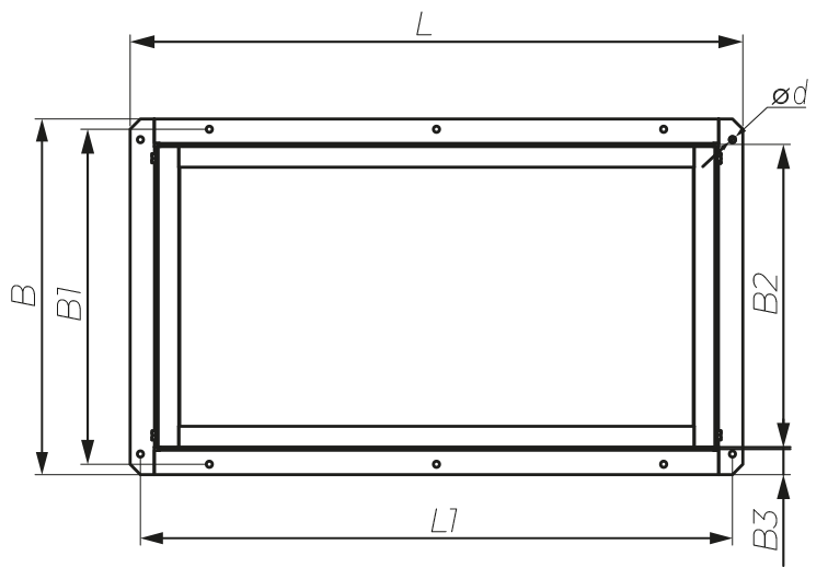 Vents RC AL 13, 17 - Dimensions