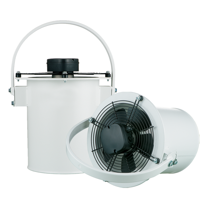 Vents Bucket Fan 1055 - Bucket Fan – an effective solution in any commercial, educational, government, or industrial building of 15 feet to over 45 feet. They are quiet, great looking, speed controllable and easy to install