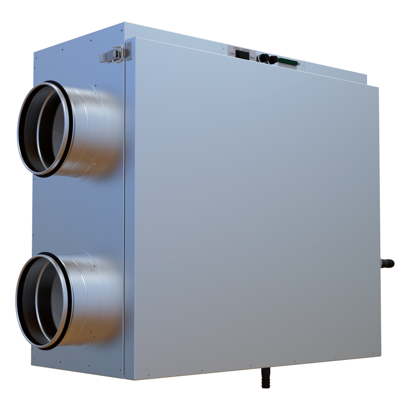 Vents Cutter ERV 150 PR EC - The complete whole house ventilation system designed to bring a continuous supply of fresh air into the house while exhausting an equal amount of stale air.