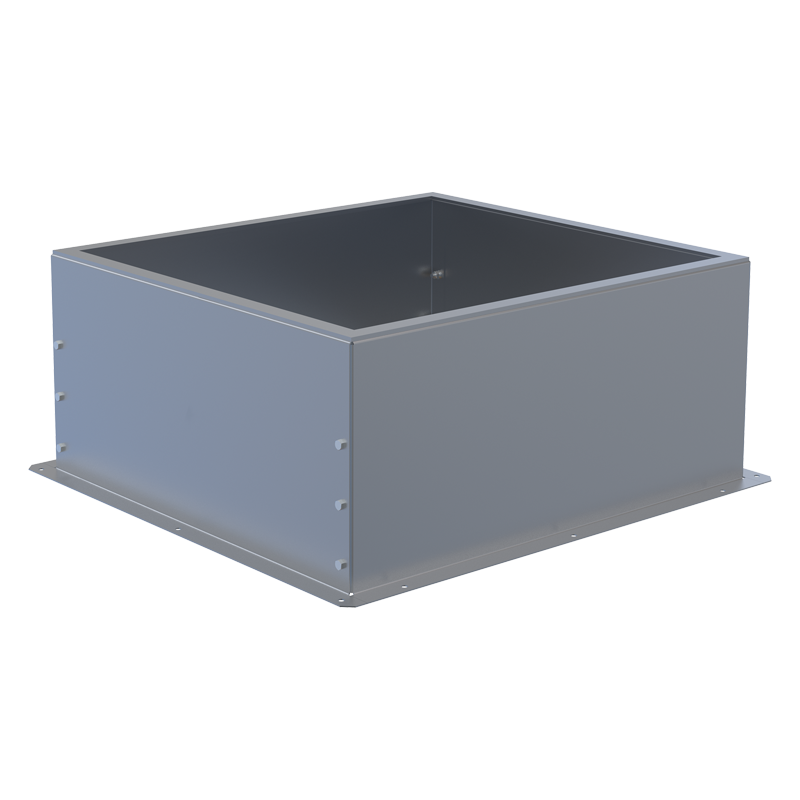 Vents RC AL 13, 17 - The roof curb serves as a stable and rigid mounting base for outdoor air handling units, ensuring secure installation and optimal load distribution
